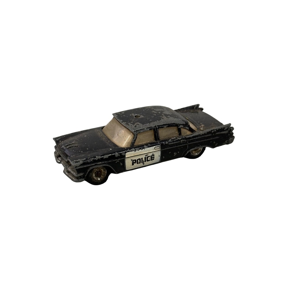 VTG Dinky Toys 258 Dodge Royal Sedan Police Car Diecast Meccano England Black